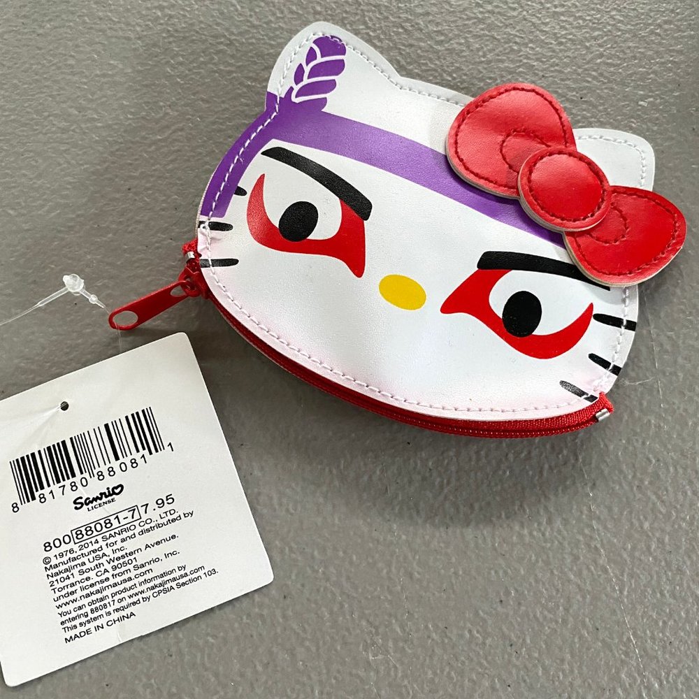 NWT Hello Kitty Sanrio Samurai Coin Purse - RARE